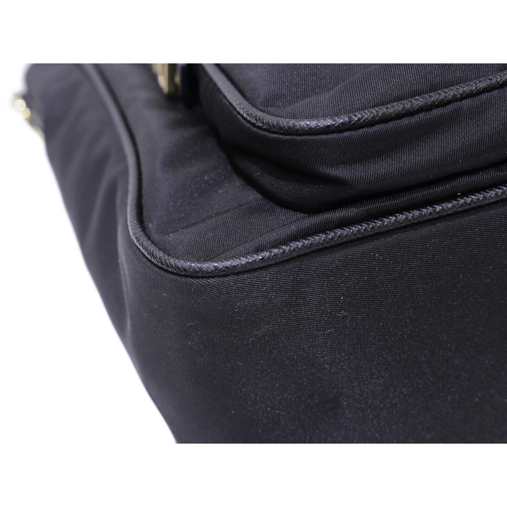 PRADA Tote Bag Leather Black Handbag Shoulder Strap - Picture 5 of 7